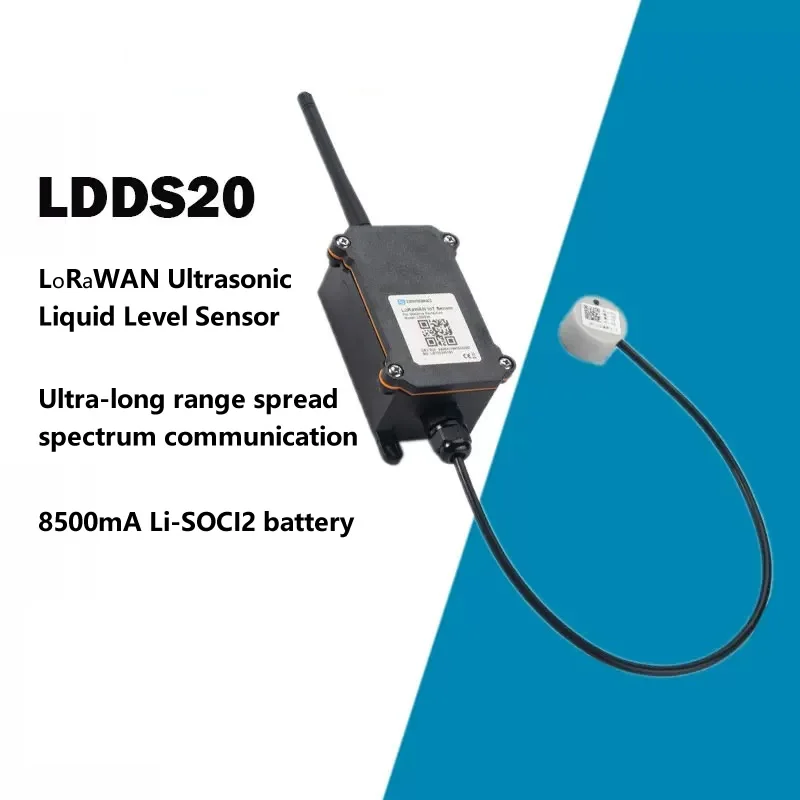 

LDDS20 LoRaWAN ультразвуковой датчик уровня жидкости для решения Интернета вещей, литий-ионный аккумулятор мА