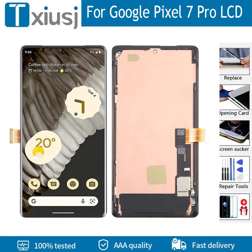 6.7'' OLED For Google Pixel 7 Pro LCD Display GP4BC GE2AE Touch Screen Digitizer Assembly Replacement For Google Pixel 7Pro LCD