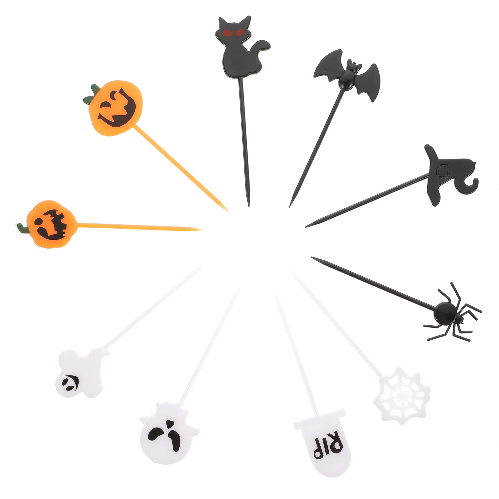 

20Pcs Halloween Cake Decor Picks Exquisite Creative Decorations for Cake Cupcakes Party Dessert Insert Halloween Party Supply