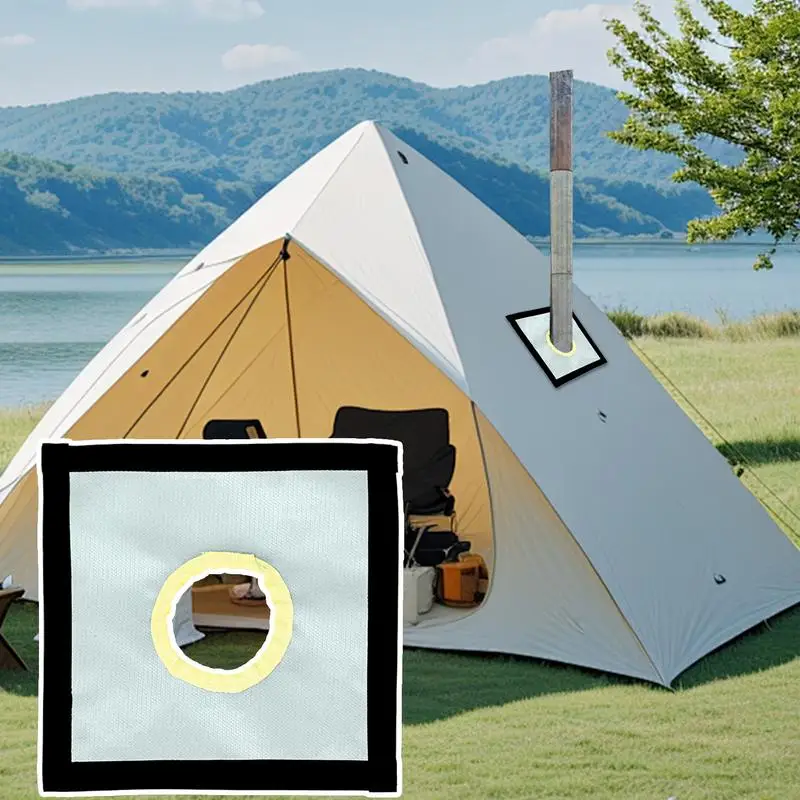 Tent Chimney Jack High Temperature Resistant Chimney Jack Fireproof Tent Accessories Tent Stove Accessories For Bell Tents