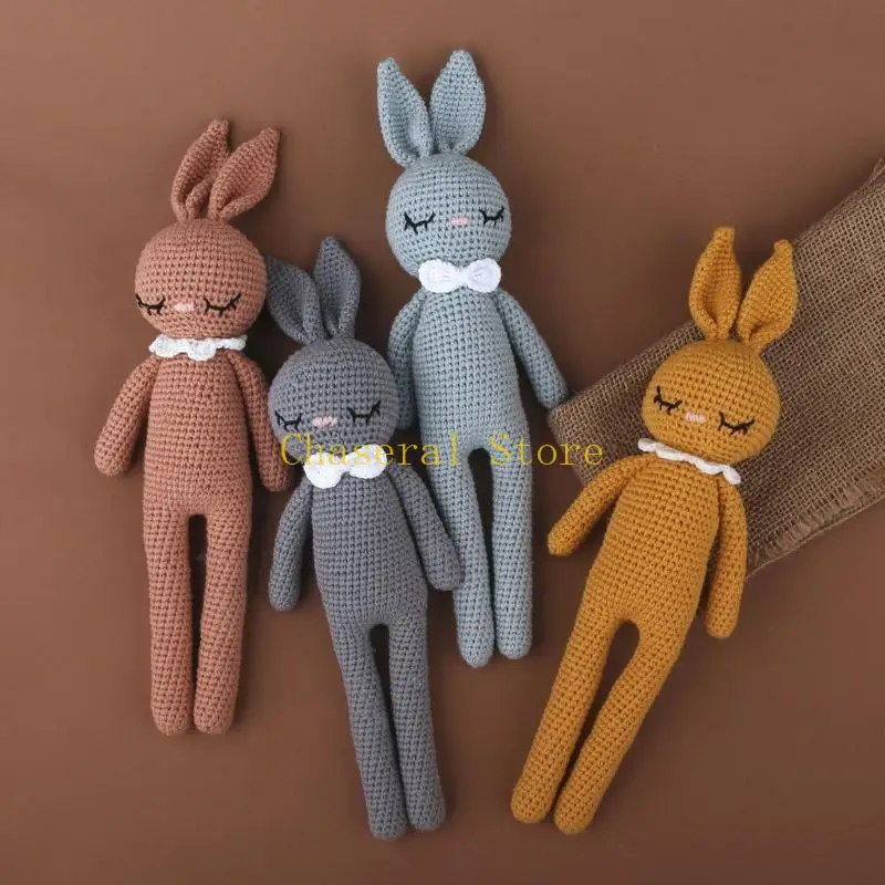 E7ce búp bê nhồi bông Đồ chơi Thỏ Đồ chơi mềm mại Thú ý Thỏ Búp bê sớm Giáo dục Trẻ mới biết đi HOME DECORS 33cm/13in