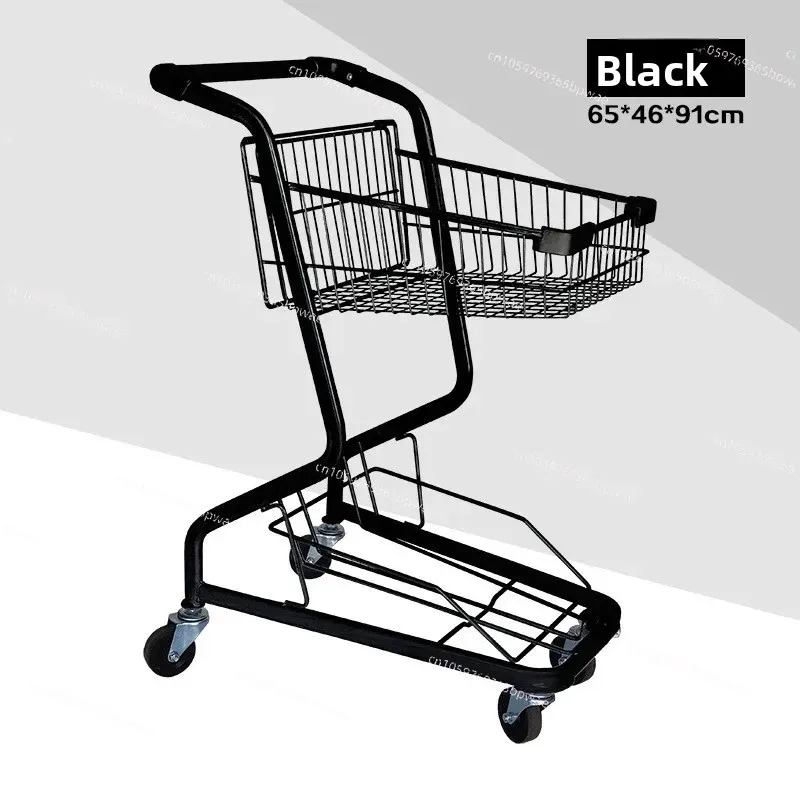 Internet Celebrity Supermarket Double Shopping Cart Grab Doll  Snack Shop Jewelry  Stall Convenience Store Ktv Camping Cart view 2