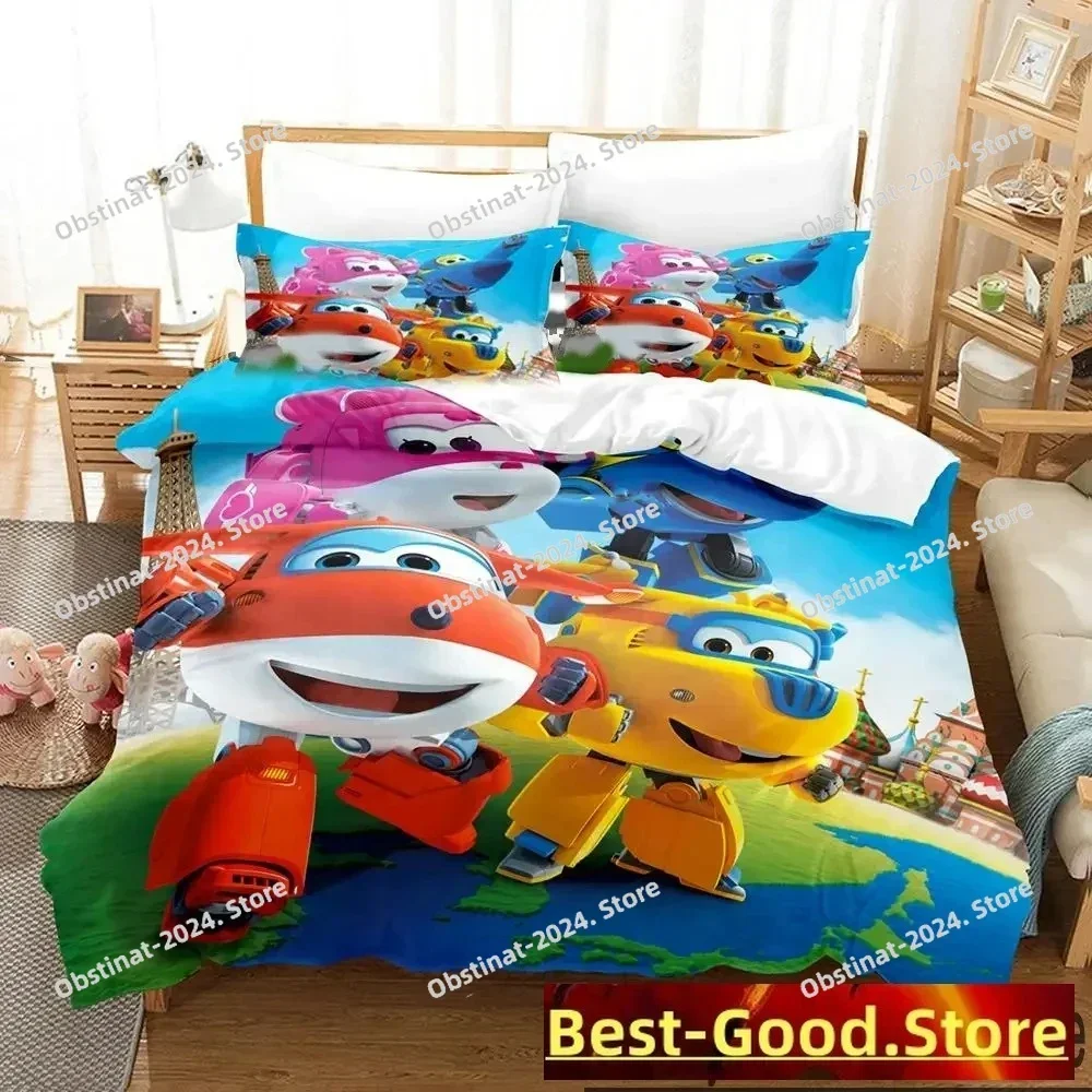 Super Cartoon Wings 3D Printing Comforter Bedding Set,Duvet Cover Bed Set Quilt Cover Pillowcase,King Queen Size Bedding Set Kid