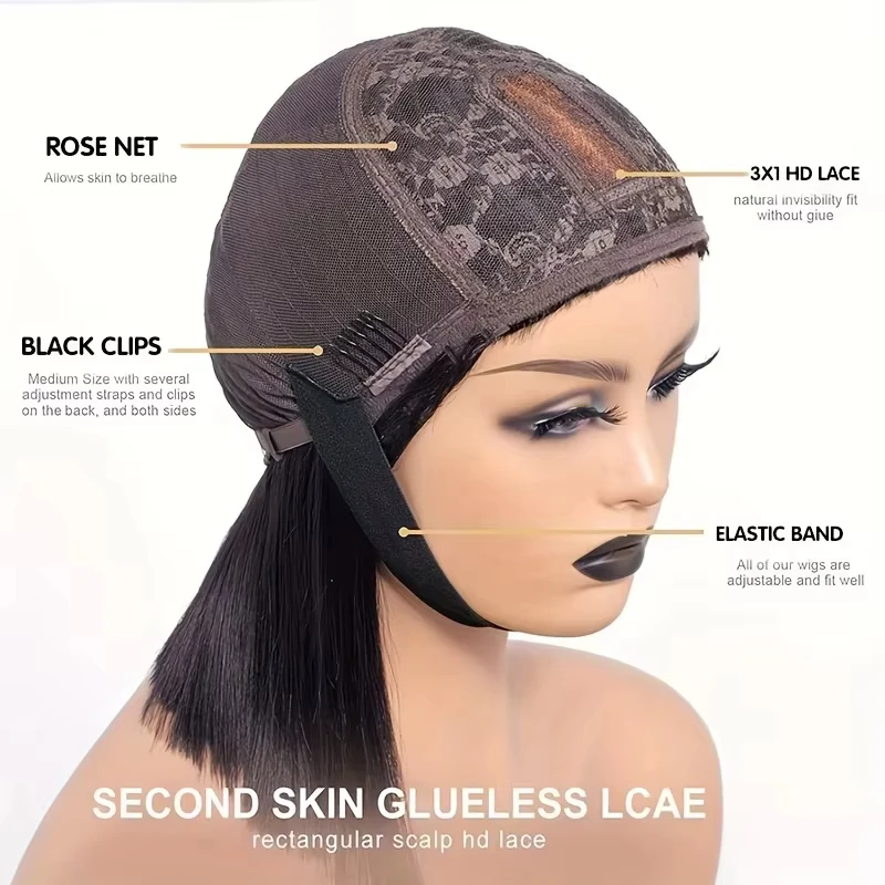 شعر طبيعي مفرود Wis 34 بوصة الباروكات مع الانفجارات 3x1 آلة كاملة صنع خصلات الشعر المستعار الإنسان للنساء اللون الطبيعي 220% الكثافة #6