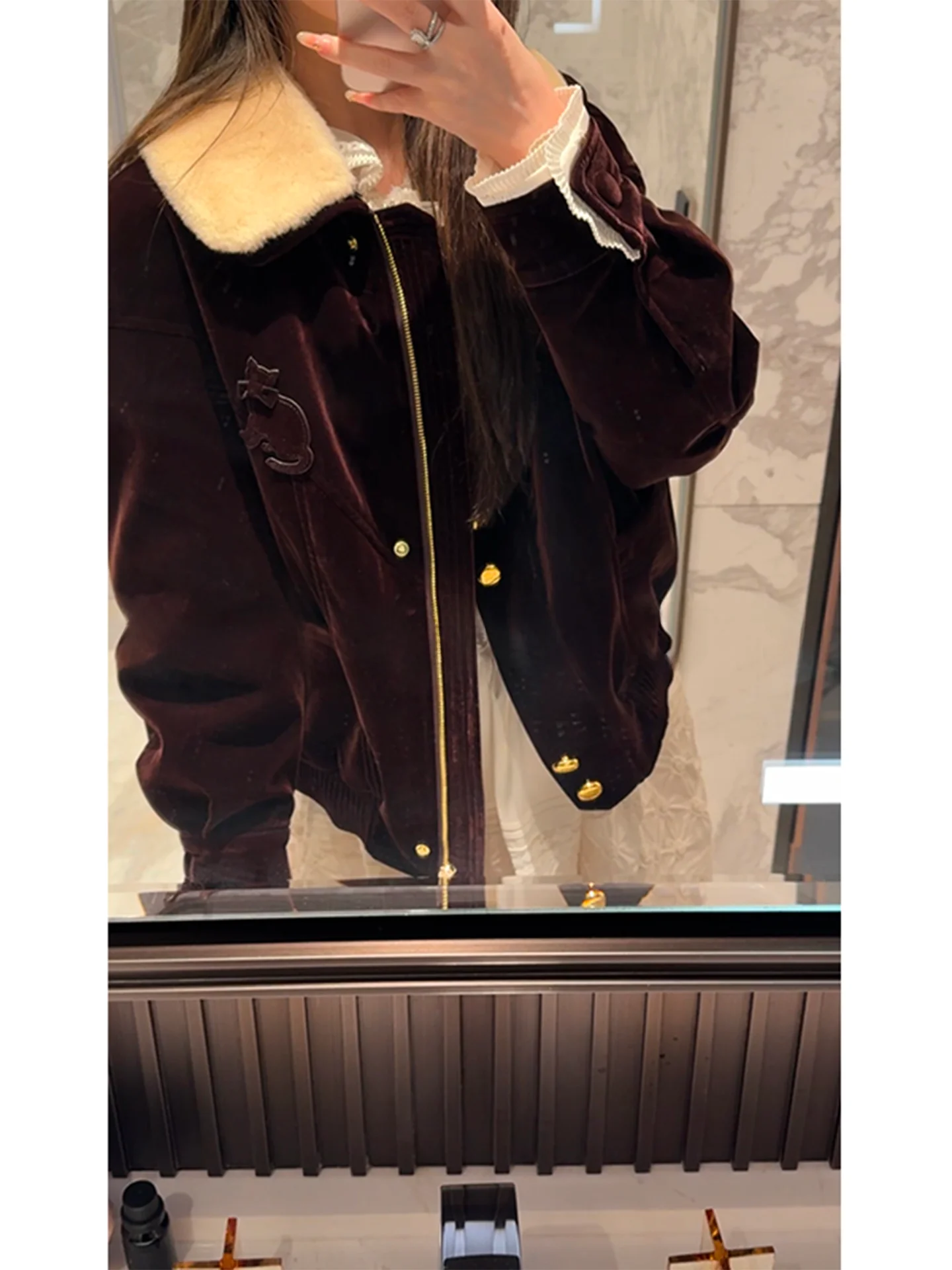 

Mimius Vintage Sle Women's ort down Jaet Warm Fluffy White Du Feather Coat High Quali Comfortable Faionable