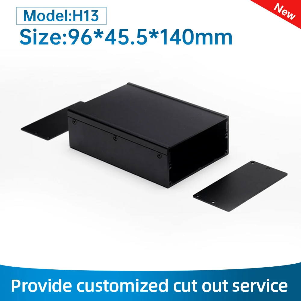Custom Split Type Housing Inverter For Electronics Metal Case Aluminum Extruded Enclosure H13 96*45.5MM