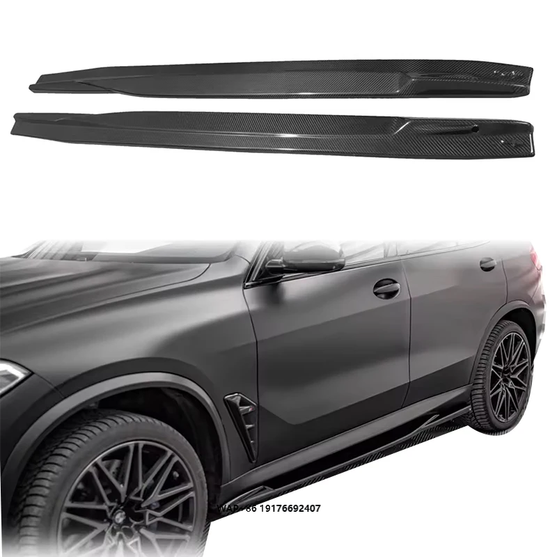 

High Quality Dry Carbon MAXTON Side Skirts for F95 X5M Perfect Fitment Guaranteed