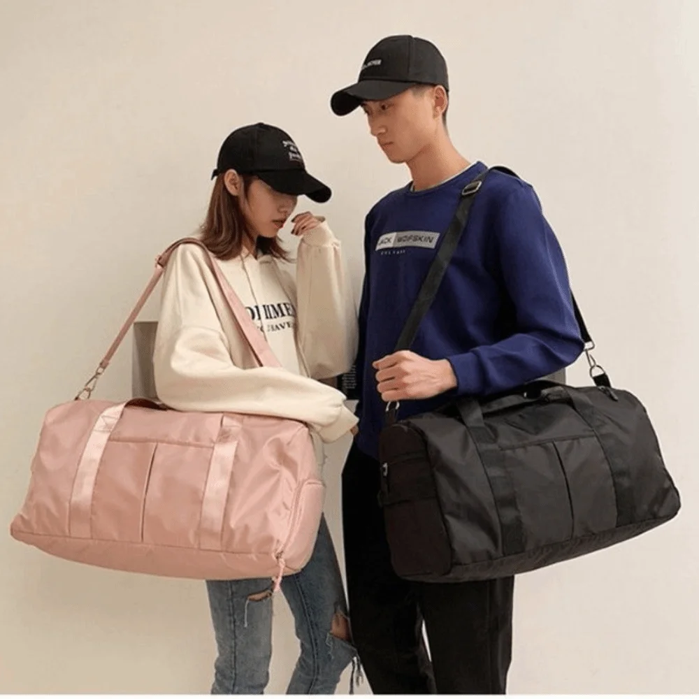 

Oxford Travel Luggage Bag Multi-functional Multi Layered Nylon Duffle Bag with Shoe Compartment Short Distance