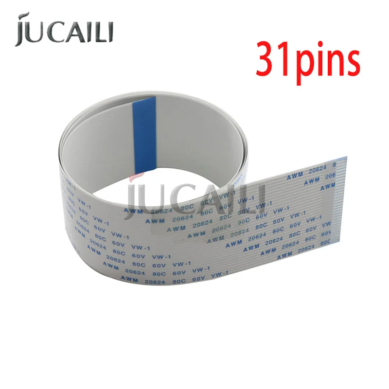 

Jucaili 10 шт. кабель с головкой 31 контактов 400 мм для Epson DX5 печатающая головка FFC плоский кабель для передачи данных для принтера Skycolor Allwin Xuli Witcolor 31P