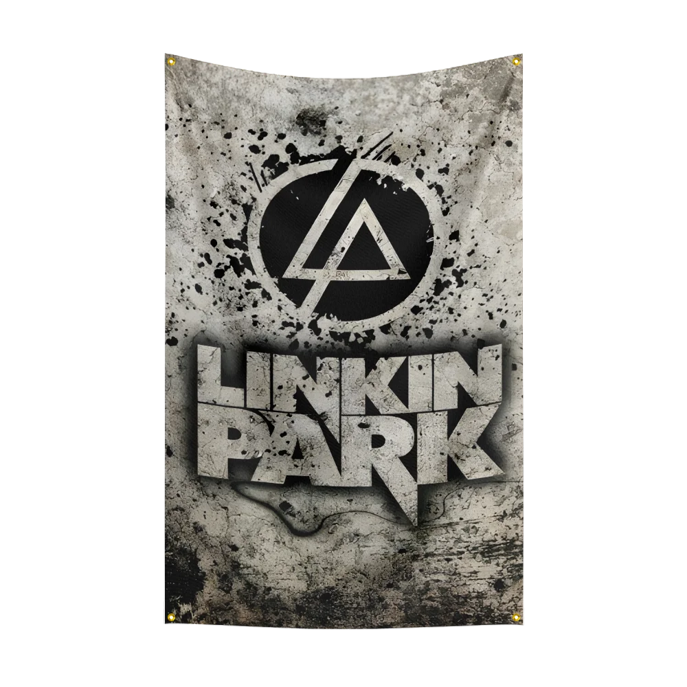 3x5 قدم فرقة الروك الثقيلة L-Linkin-Parks العلم البوليستر الطباعة الرقمية راية لغرفة النوم جدار الفن خارج الباب نسيج ديكورا #2