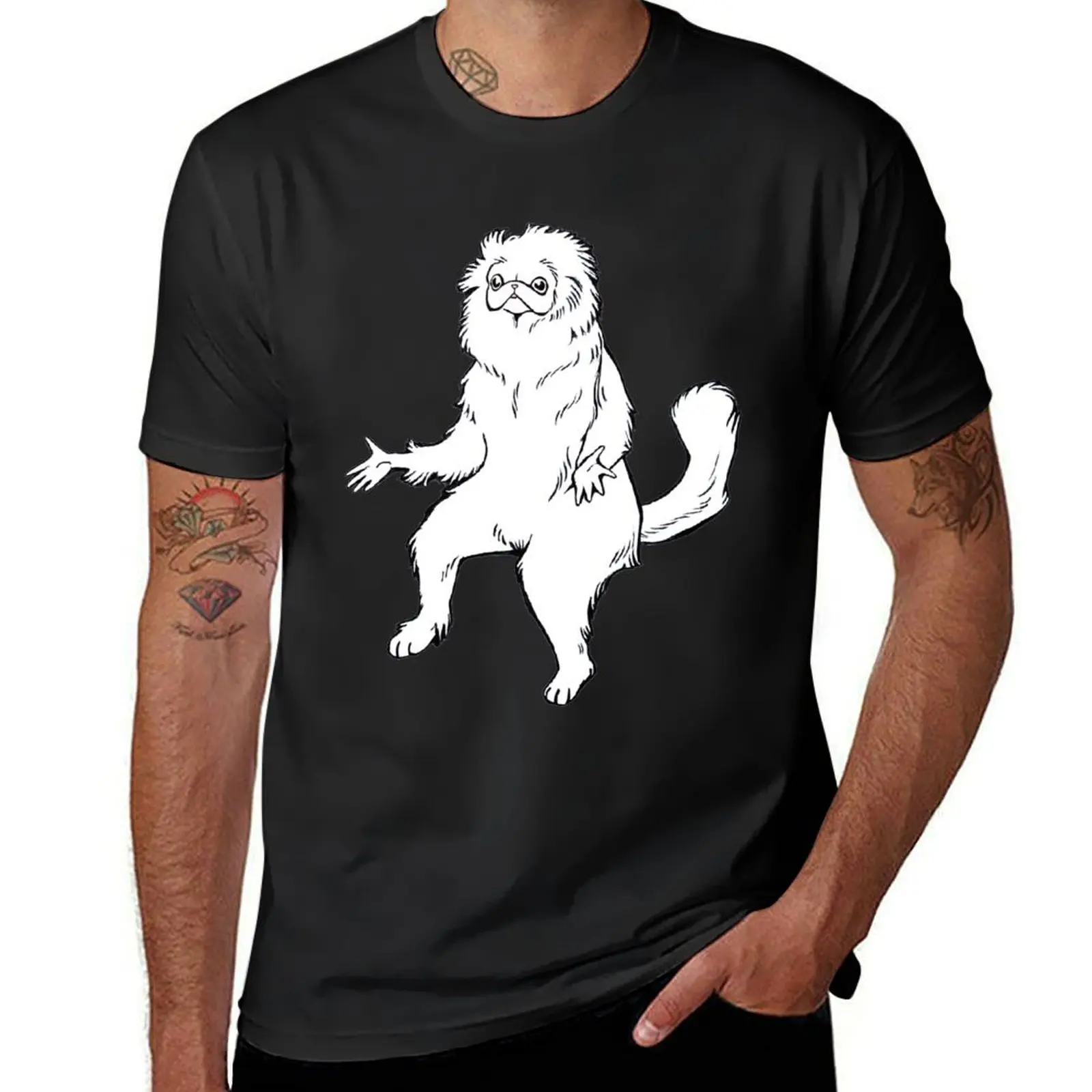 

Persian Cat Room Guardian Design T-Shirt hippie clothes tops summer clothes Short sleeve tee Men's clothing