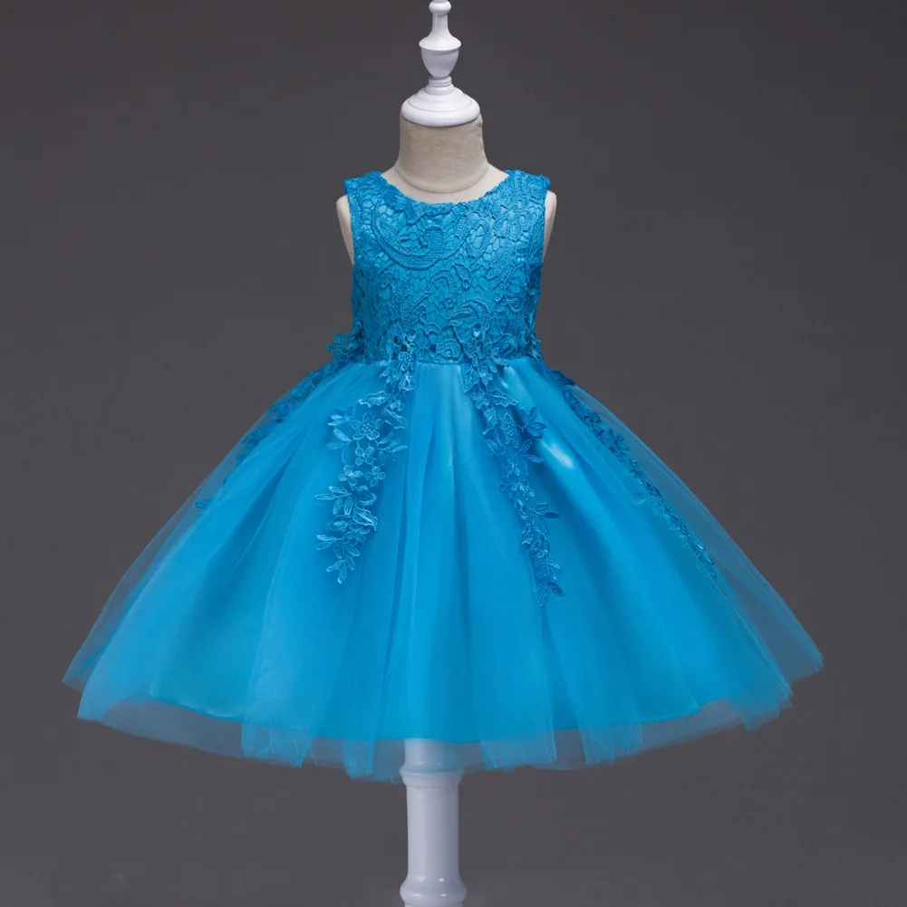 Western-Style Girls Dress Exquisite Princess Tutu Pure Cotton Lining Cute KIds Performance Clothing