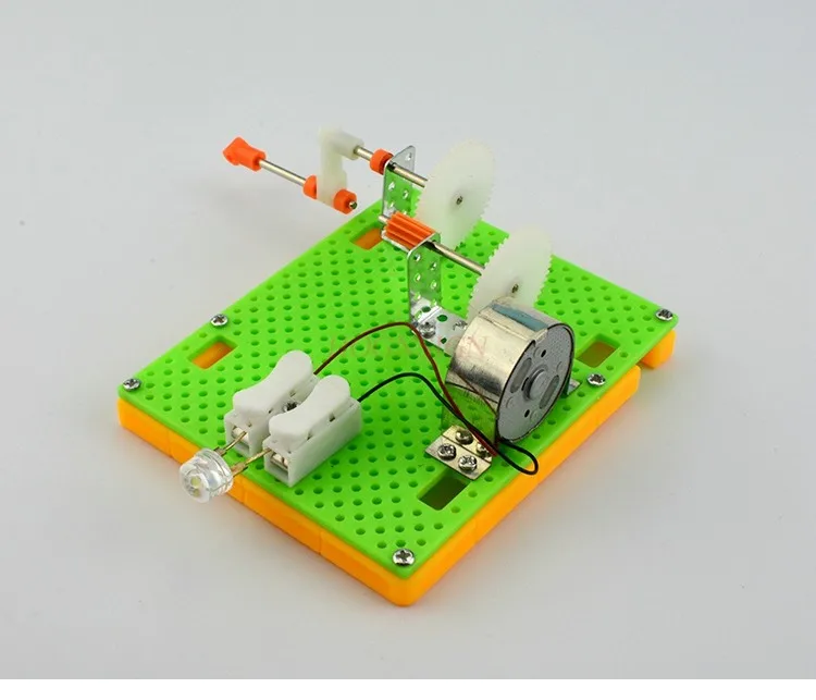 

Creative DIY Science Gizmo Hand Crank Generator Kids Puzzle Assembled Kits Simple Physics Experiment Teaching Resources