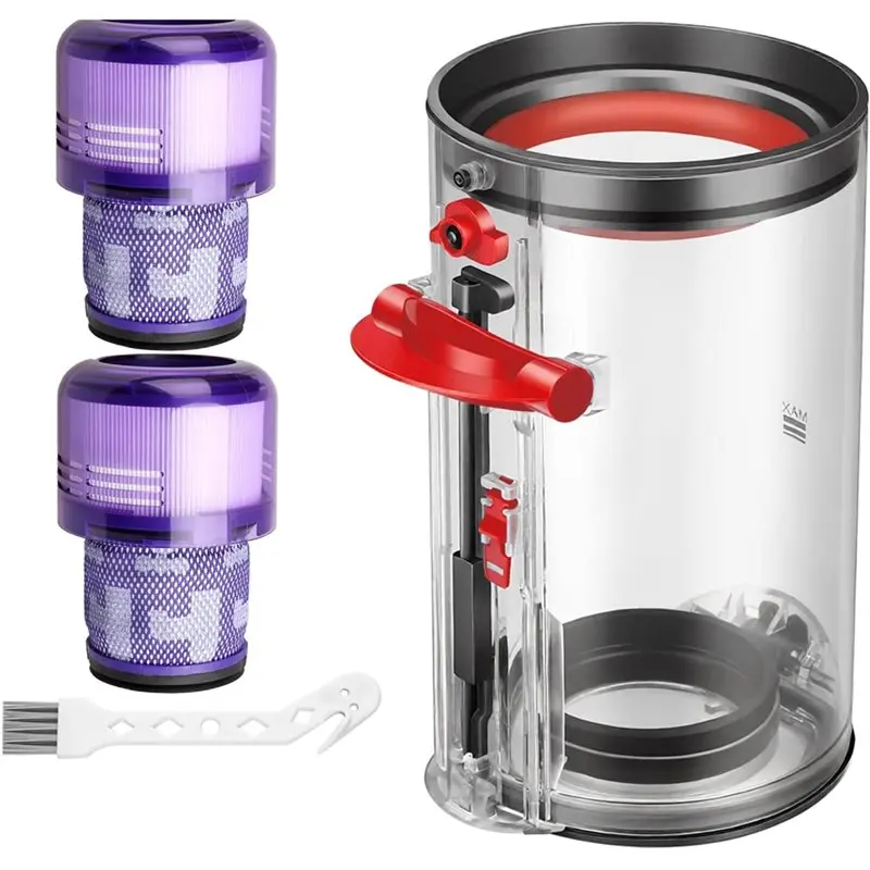 

ABUD-For Dyson V11 V15 SV14 SV15 SV22 Vacuum Cleaner Upgraded V11 V15 Replacement Parts- Vacuum Filter& Dust Bin Canister