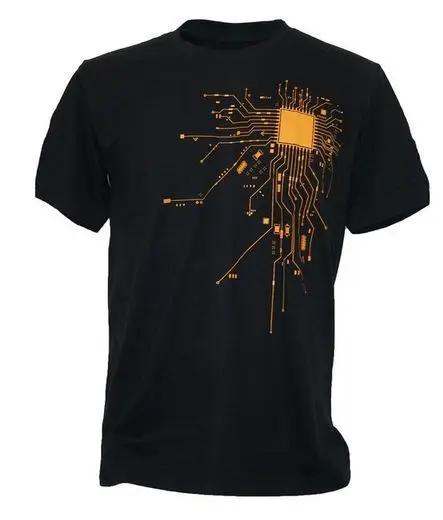 2026 Computer CPU Core Heart T-Shirt Men's GEEK Nerd Freak Hacker PC Gamer Tee Summer Short Sleeve  T Shirt Euro Size S-5XL