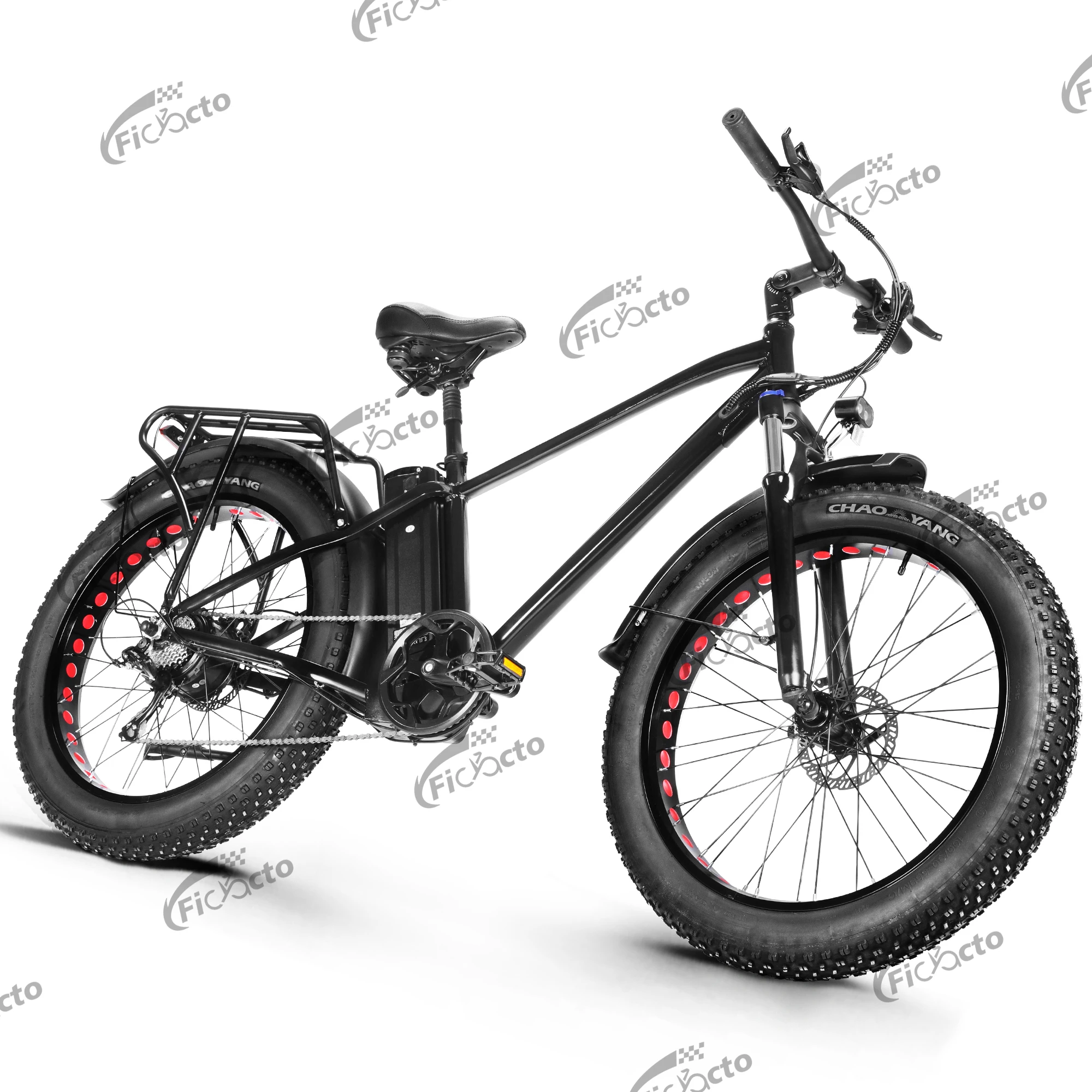Elektrofahrrad für Erwachsene 26 Zoll eBIKE 48V18AH Batterie E-Bike 7-Gang ebike 4.0 Fat Tire Elektrofahrrad LCD-Display EBIKE EU Lagerbestand