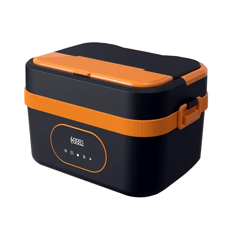 1.5L Electric Fast Heating Food Warmer Portable Self-Heating Digital Display Wireless Lunch Box with Child Lock and Timer