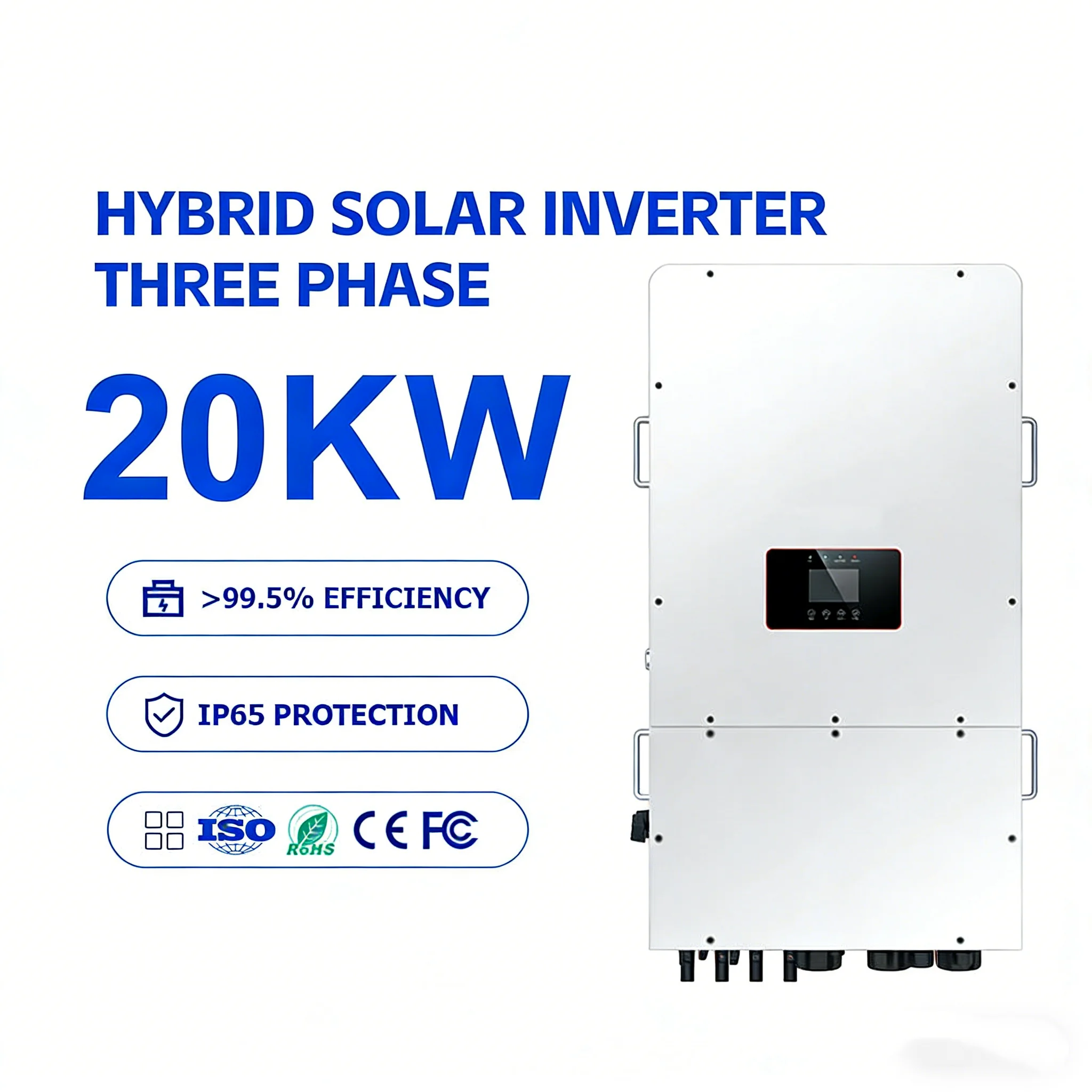 Hybrid Solar Inverter 120VAC Three Phase 3-11kW 48V DC to Solar Panels with Battery