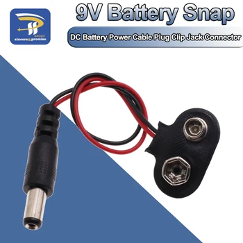 1/5/10pcs 9V DC Batterij Power Kabel Plug Clip Barrel Jack Connector voor Arduino Uno r3 Mega2560 DIY T Type
