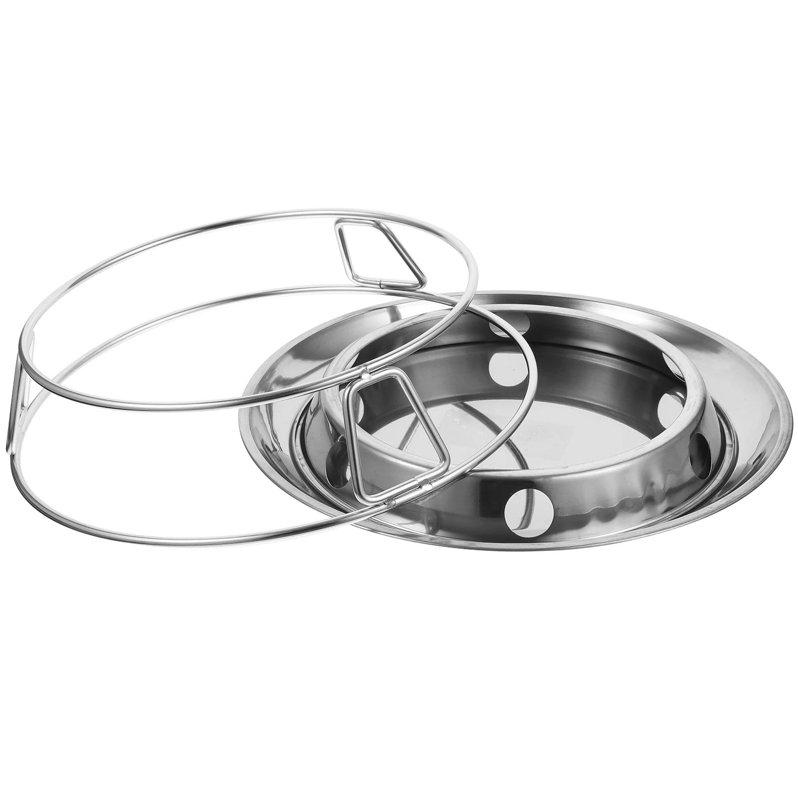 

2 Pcs Stainless Steel Pot Rack Heat Resistant Shelf Mug Dishes Holder Kitchen Insulation Cooking Utensils Placing