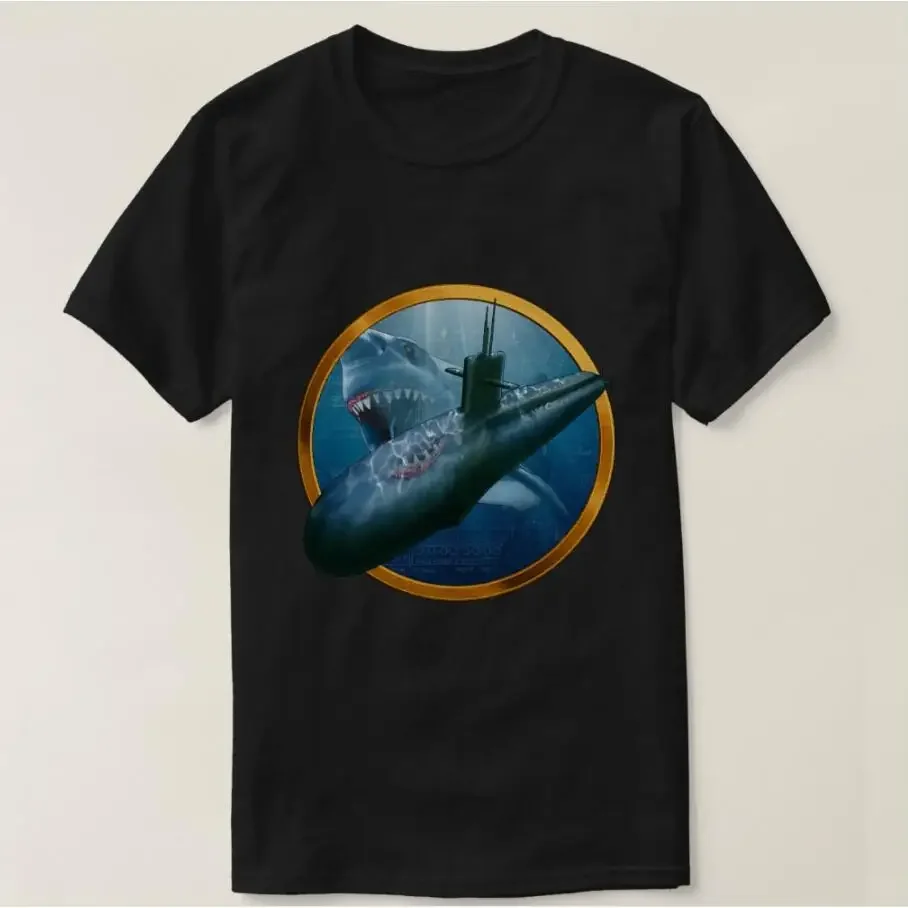 Attack Submarine Shark Men T-Shirt Short Sleeve Casual 100% Cotton O-Neck Summer TShirt