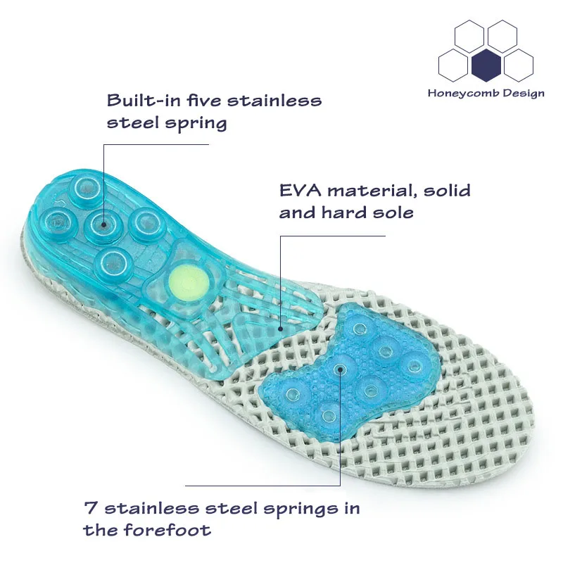 EVA Spring silicone sole insole flat feet orthotic insoles arch support orthopedic inserts Plantar Fasciitis,Feet Pain,foot care image 4