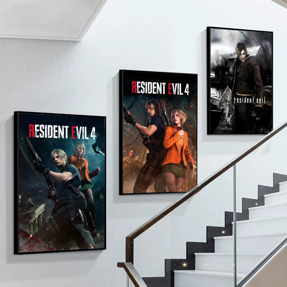 Game R-Resident Leon Kennedy Evil Good Quality Prints And Posters HD Quality Poster Wall Art Painting Study Home Decor