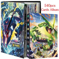 9 Pocket 540PCS Cards Album Book Letters Anime Peripherals Collection Holder Game Card Binder Folder Loaded List Kids Toy Gift