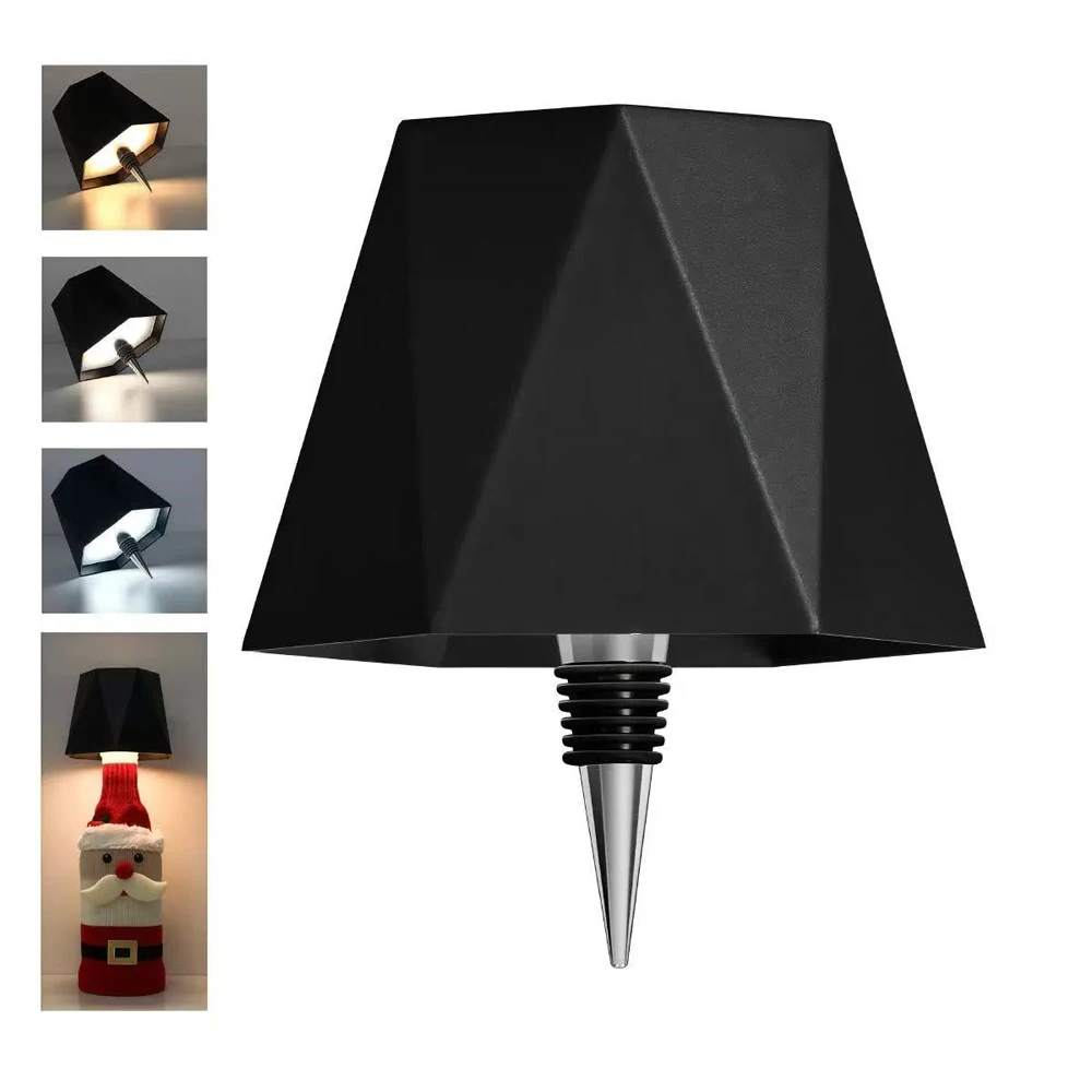 Wireless Bottle Table Lamp Touch Control of 3 Colors and Stepless Dimming Night Lamp For Bar Wine Bottles Decor Desk Lights