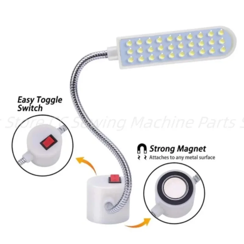 

Lighting Sewing Machine LED Lights Multifunctional Flexible Work Lamp Magnetic Sewing light for Drill Press Lathe