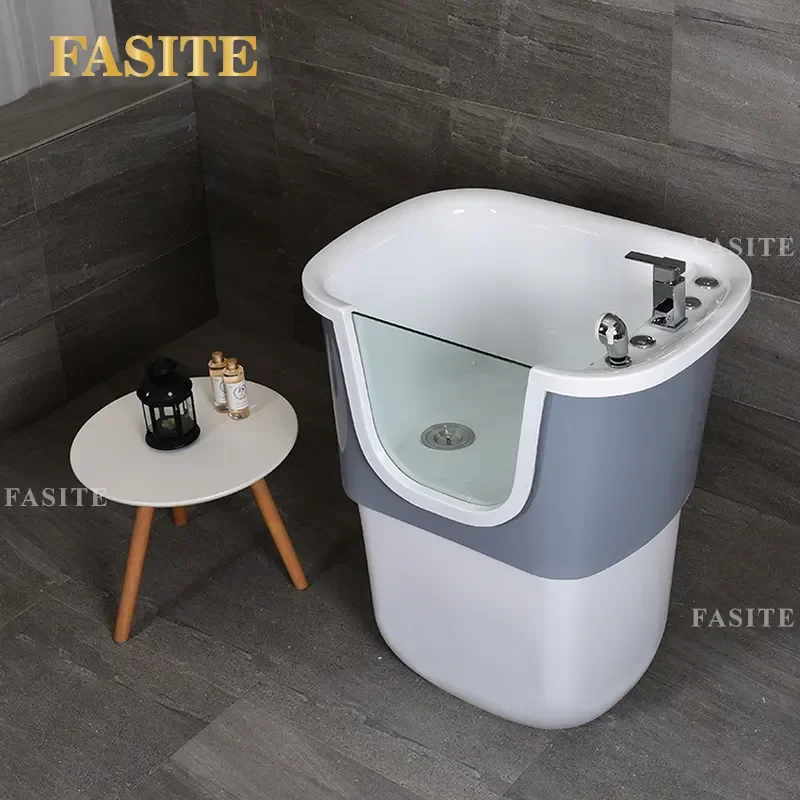 For Pet SPA Bathtub Mini Acrylic Massage Tub for Cats and Dogs Household Bubble Beauty Milk Bath Portable Grooming Tool