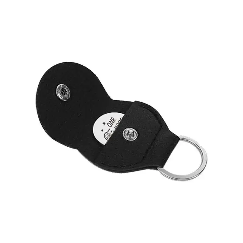 1Pc Leather Guitarra Plectrum Case Bag Guitar Pick Holder Genuine Keychain Shape Guitar Accessories Storage Box Portable TMZ