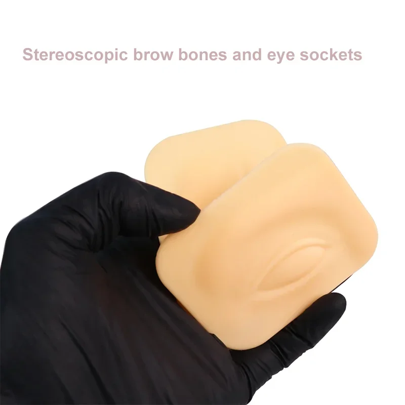 ثلاثية الأبعاد ممارسة العين الجلد الجلد قالب سهل التلوين أداة تجميل دائم الوشم بيونيك سيليكون الحاجب ماكياج العين التدريب الممارسة