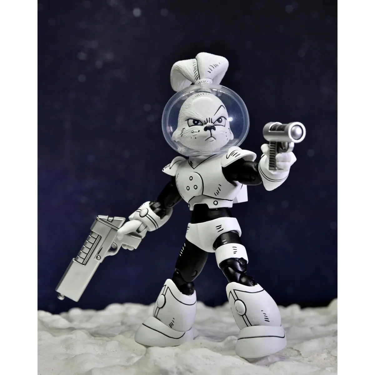 NECA Teenage Mutant Ninja Turtles (Cartoon) Usagi Yojimbo Space Adventure Usagi Yojimbo Black & White 7-Inch Scale Action Figure