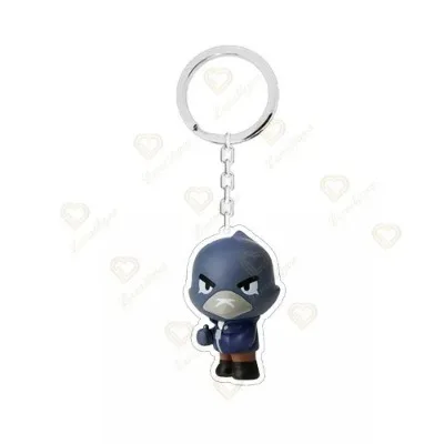 Japanese Key Chains Cartoons Stars Berry Crow Shally Leon Keychain Figures Toys Key Chain Pendant Car Key Ring Gifts Accessories