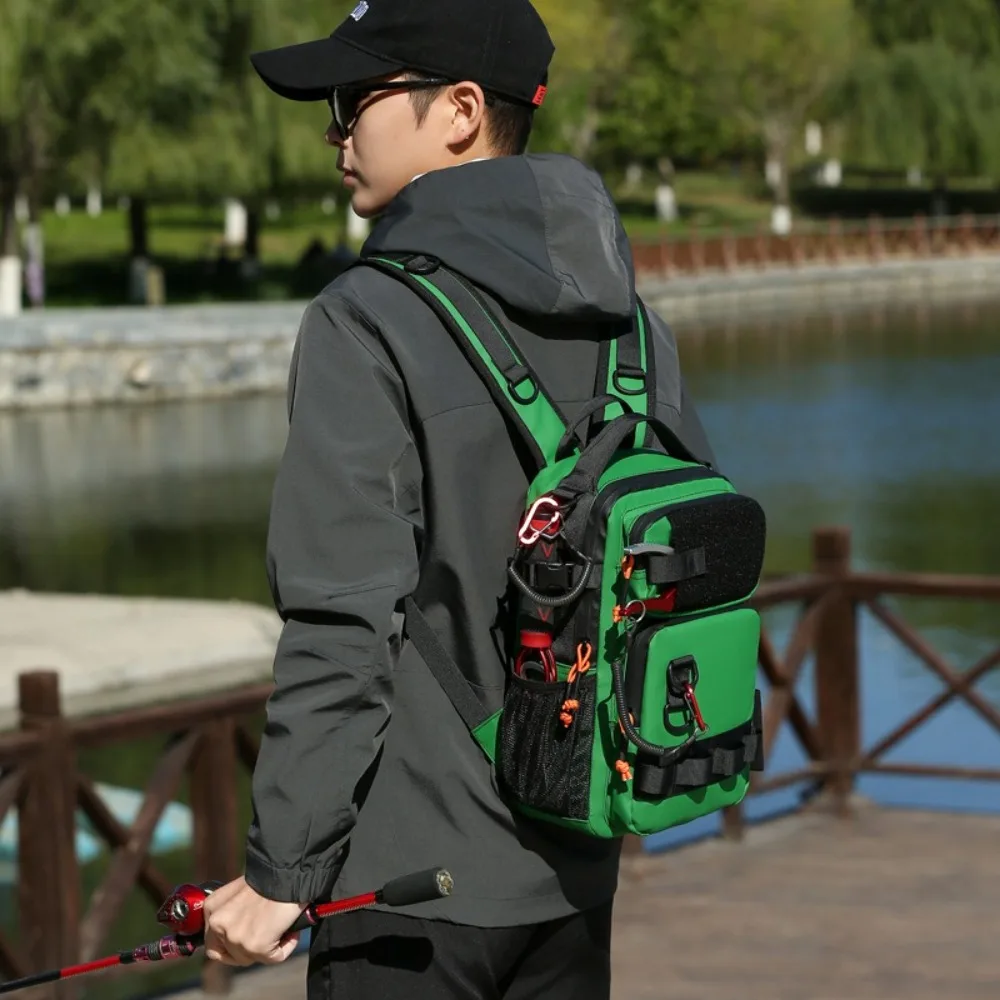 

Molle System Fishing Lure Backpack Large Capacity Shoulder Strap Multi-functional Waist Bags Multi-functional Design Waist Belt