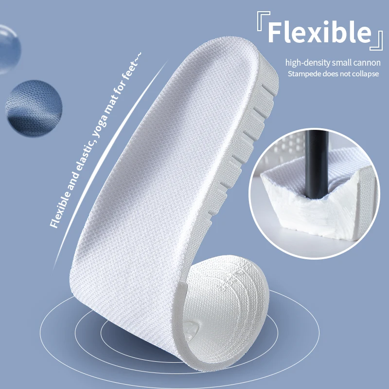 NAFOING New Invisible Height Increase Insoles EVA Soft Light Shoes Sole Pad for Men Women Heel Lift Feet Care Arch Support Insol