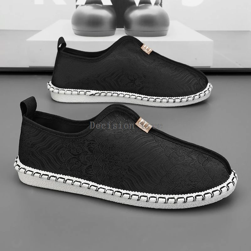 2026 new summer breathable tai chi shoes men's casual old beijing shoes women's chinese wushu shoes old peking cloth shoes