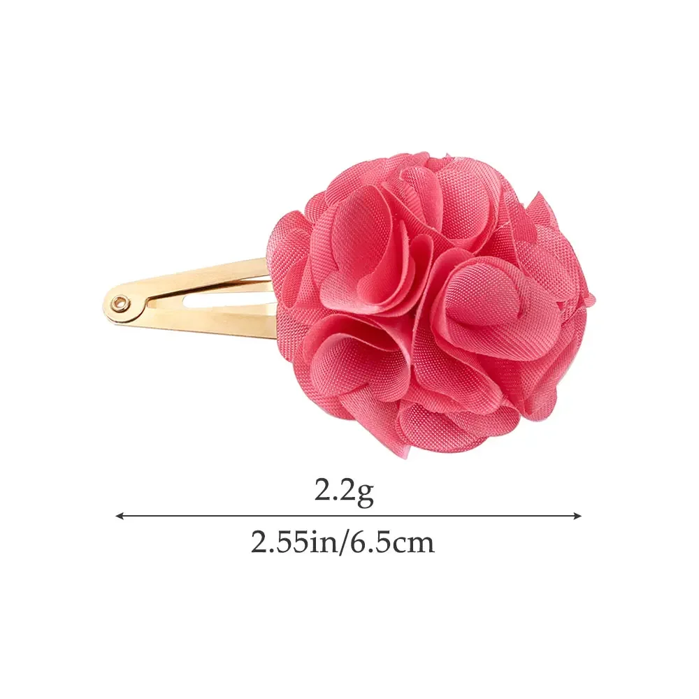 15pcs 2.55'' Mini Chiffon Flower Hair Clips for Baby Girls Non-Slip Barrettes Kids Hair Accessories Newborn Infant BB Hairpins