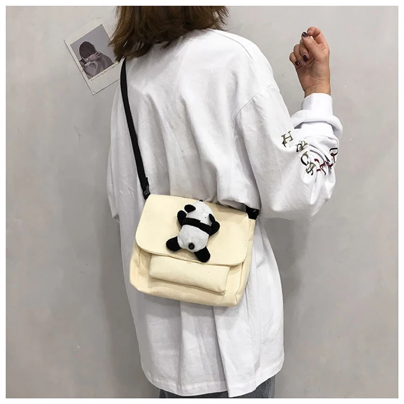 

Популярная Новая Холщовая Сумка Ins для студенток Корейская версия Большая вместительная Диагональная Сумка через плечо в стиле Харадзюку ручная сумка через плечо