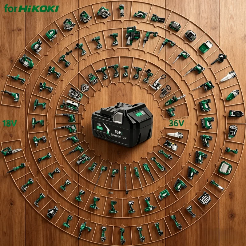 

Universal 6.0Ah Li-ion Power Battery, 18V 36V, General Compatible for Hitachi Hikoki Metabo HPT BSL36A18 BSL36B18