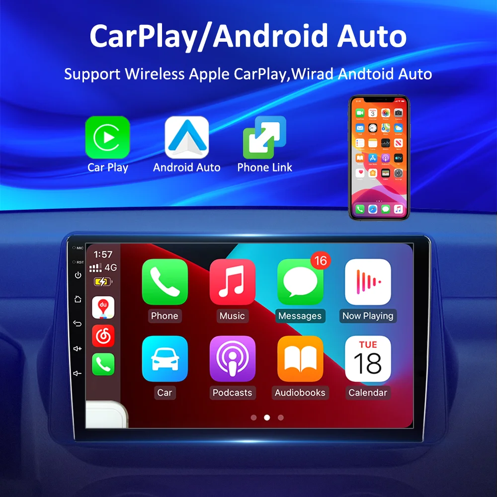 8 + 128G สำหรับ Mitsubishi Pajero IO pinin 1998-2007เครื่องเล่นวิดีโอมัลติมีเดีย Navi GPS Android 10 2DIN รถยนต์ DVD CarPlay