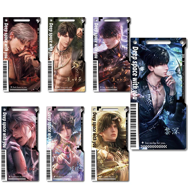 Game Love and Deep Space Acrylic Pass Animation Character Rafael Sylus Zayne Xavier Caleb Bookmark Photo Cards Desktop Ornament