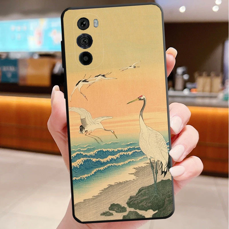 حافظة هاتف لهاتف موتورولا إيدج 50 40 برو 60 50 40 30 Ultra Neo Fusion G85 G72 G53 G54 G84 G13 G32 رافعة فنية يابانية جبل فوجي #5