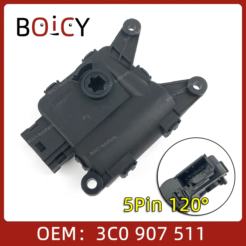Silnik siłownika klapki nagrzewnicy klimatyzacji BOICY do Passata CC Golf Tiguan Eos Sciricco Superb 3C 0907511   3C 0907511 C 3C 0907511 S
