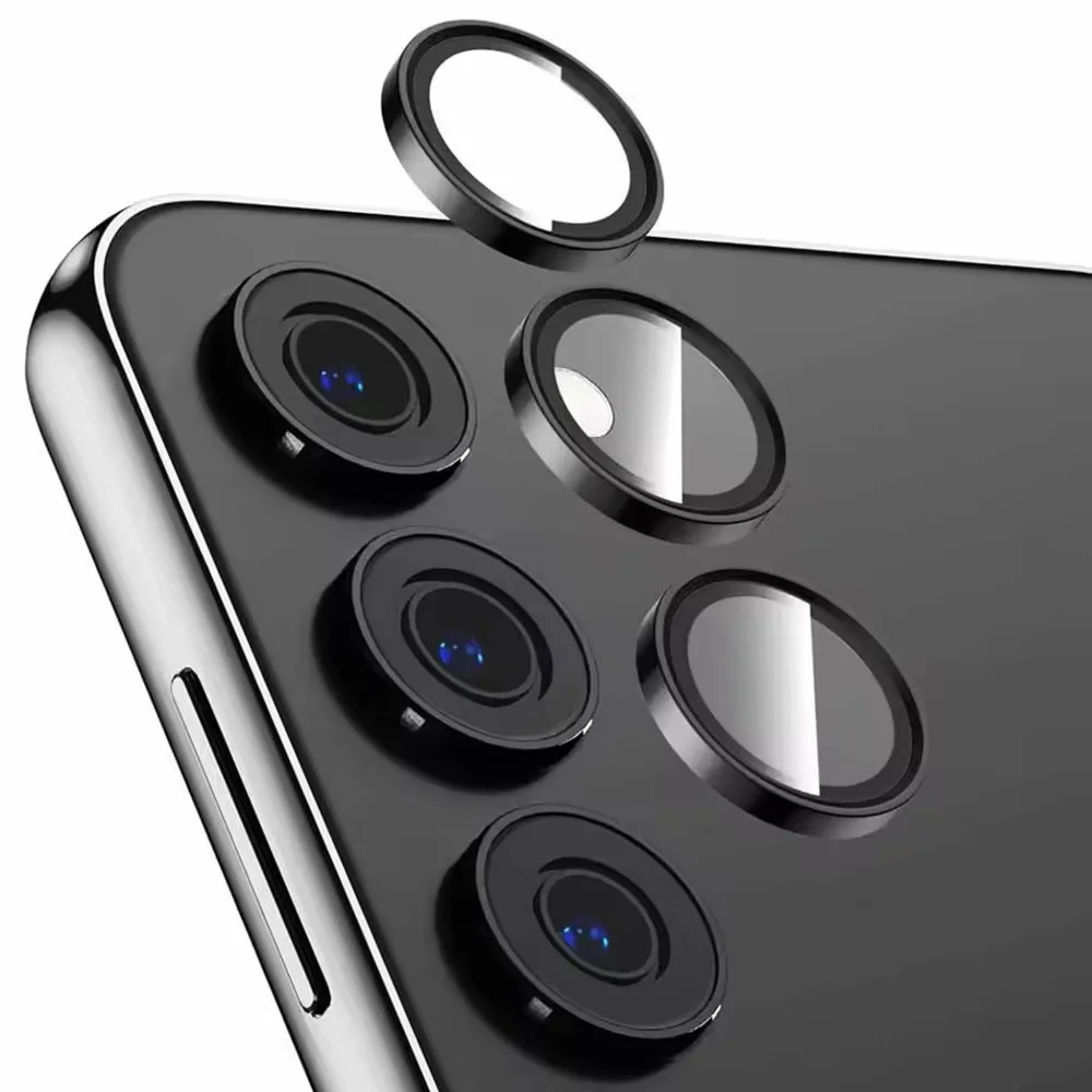 1Set Metallic Luster Lens Protector Cover Ziai For Samsung Galaxy S25 Plus S23 FE S24 A15 A35 A55 Protect Camera Protection