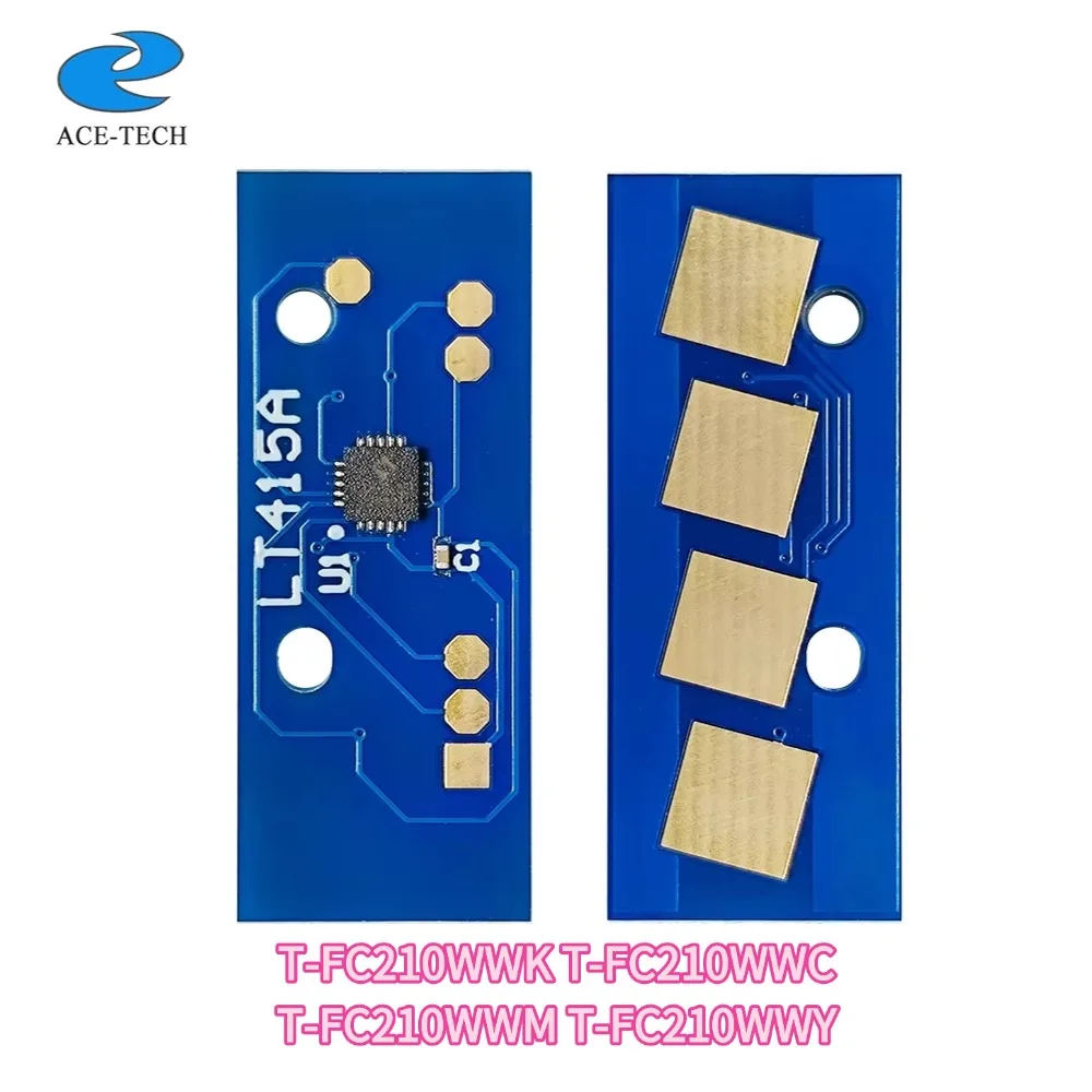 T-FC210WW Compatible T-FC210 Color Toner Cartridge Chip for Toshiba e-STUDIO 2010AC Drum 2510AC Copier Replacement TFC210