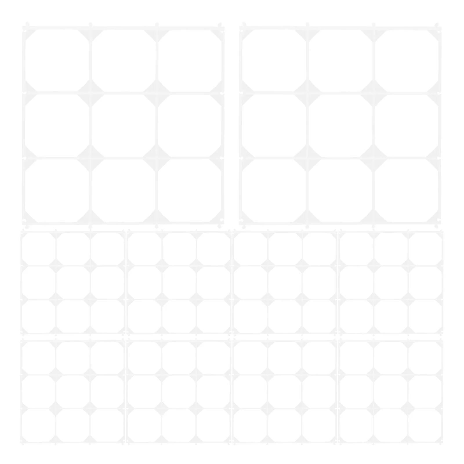 

10pcs Creative Balloon Wall Grid Panel 9 Grid Sturdy Decoration Board For Birthday Wedding Party Diy Plastic Background Panel