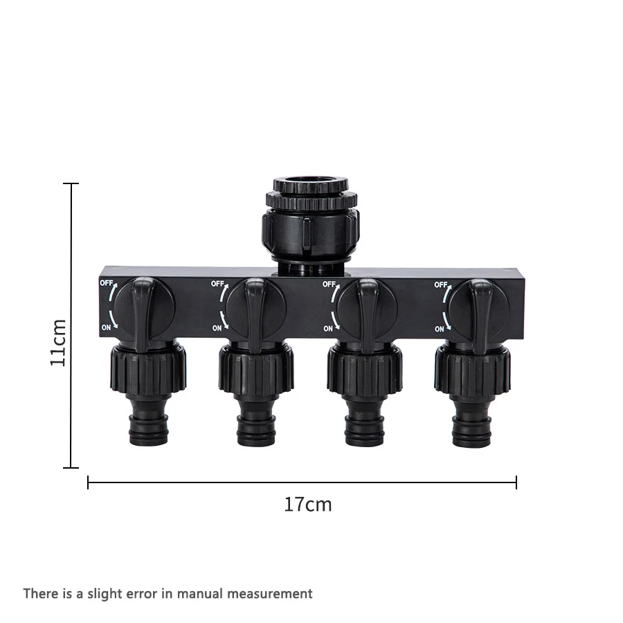 Kraanconnector Tuinaccessoires Waterverdeler 4-weg besproeiingsbenodigdheden Irrigatiefittingen Gereedschapslang Splittersysteem Thuis