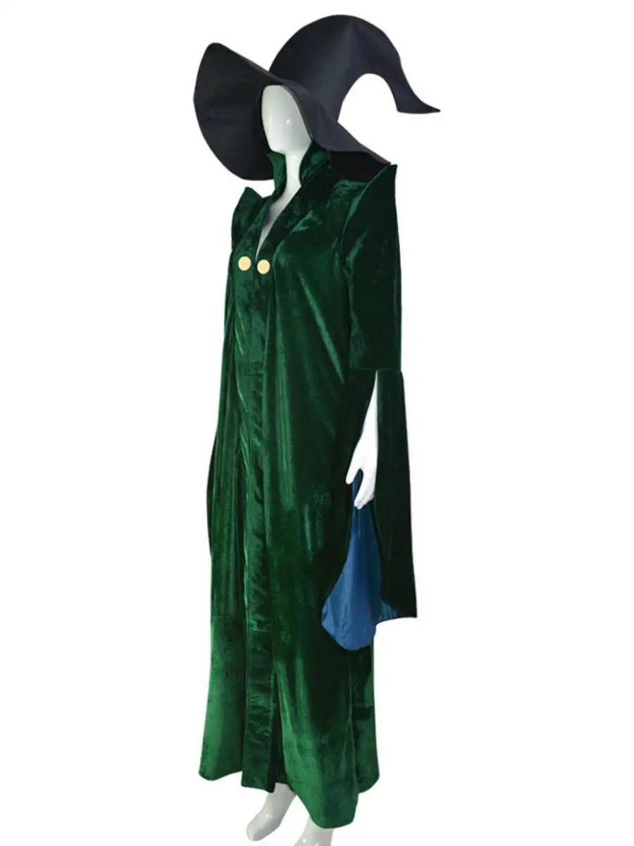 

Новый костюм на Хэллоуин для бородавок McGonagall, школьный халат, одежда для фестиваля волшебников, женская этническая одежда